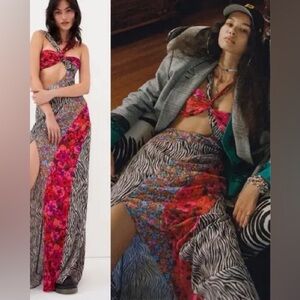 For Love And Lemons Rita Cut Out Maxi Dress NWT